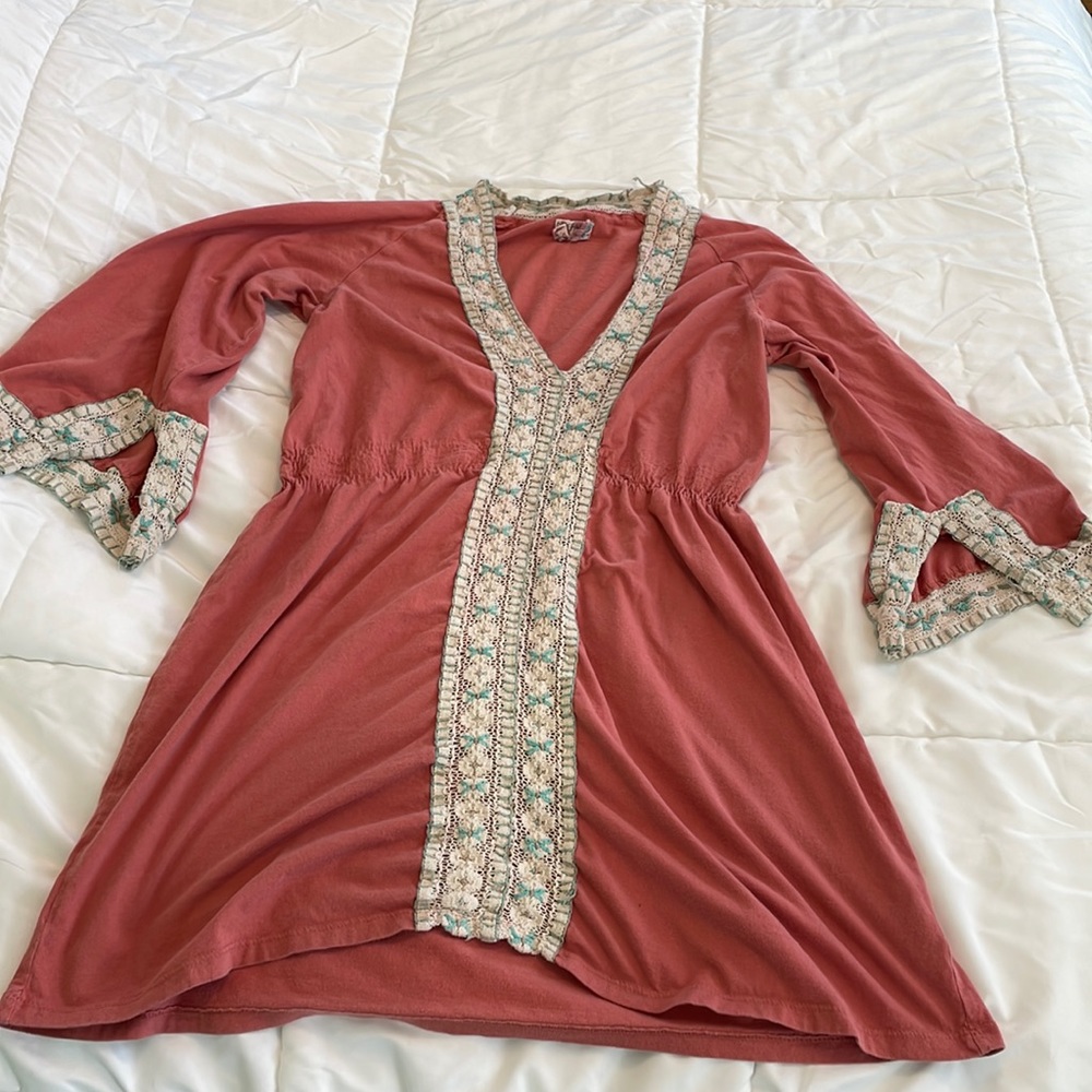 Great designer tunic cover up by 🔥 Buffalo David Bitom, sz M. Boho chic!